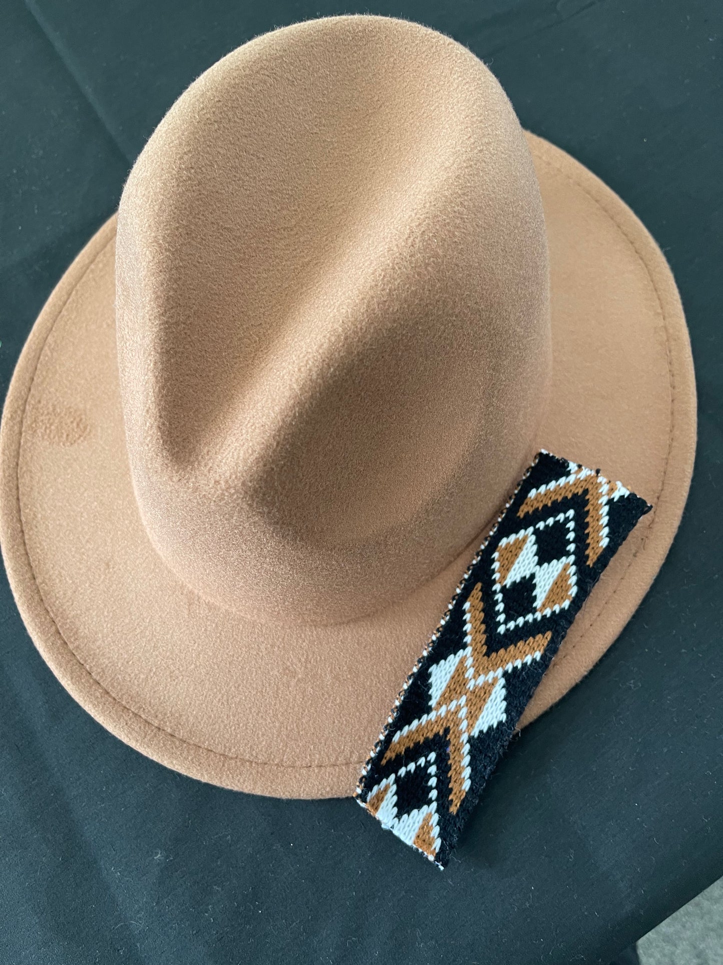 Potae - Tan Fedora Hat and Band