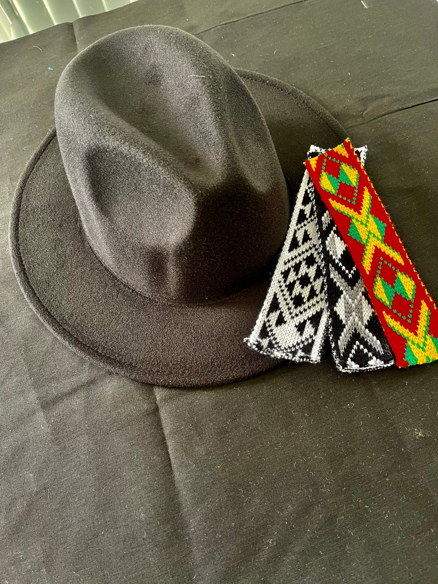 Potae - Black Fedora Hat and Band