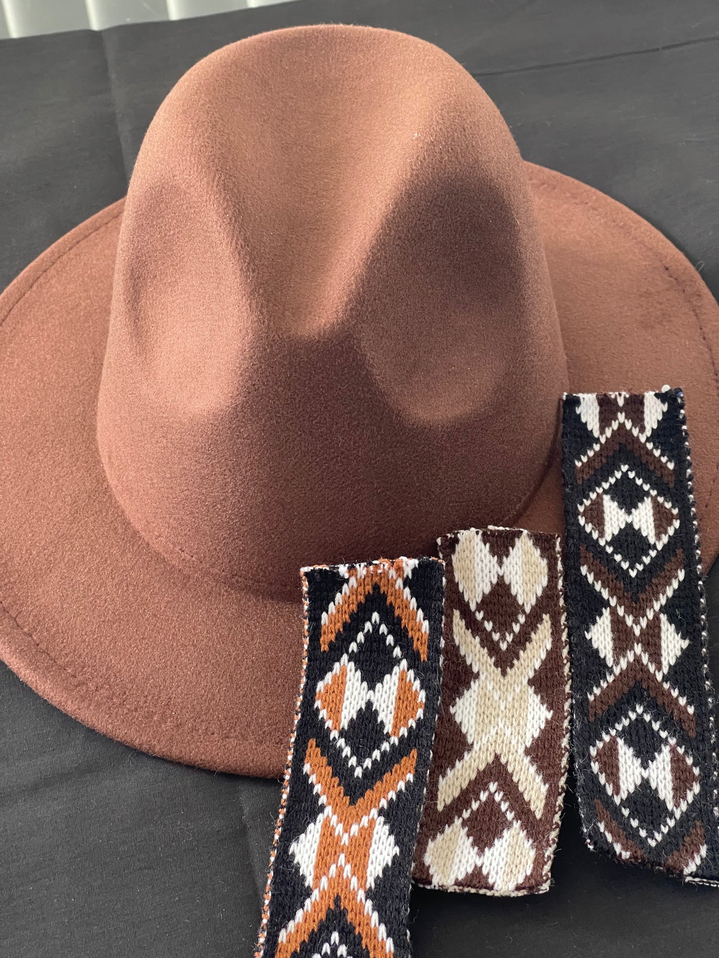 Potae - Brown Fedora Hat and Band