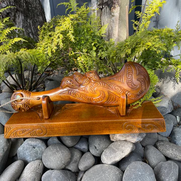 Large Carved Wahaika - Wood Carvings
