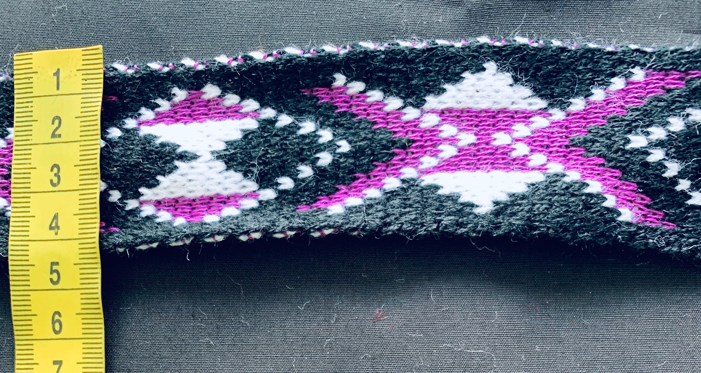 Aubergine Pātiki - Taniko Band 2inch