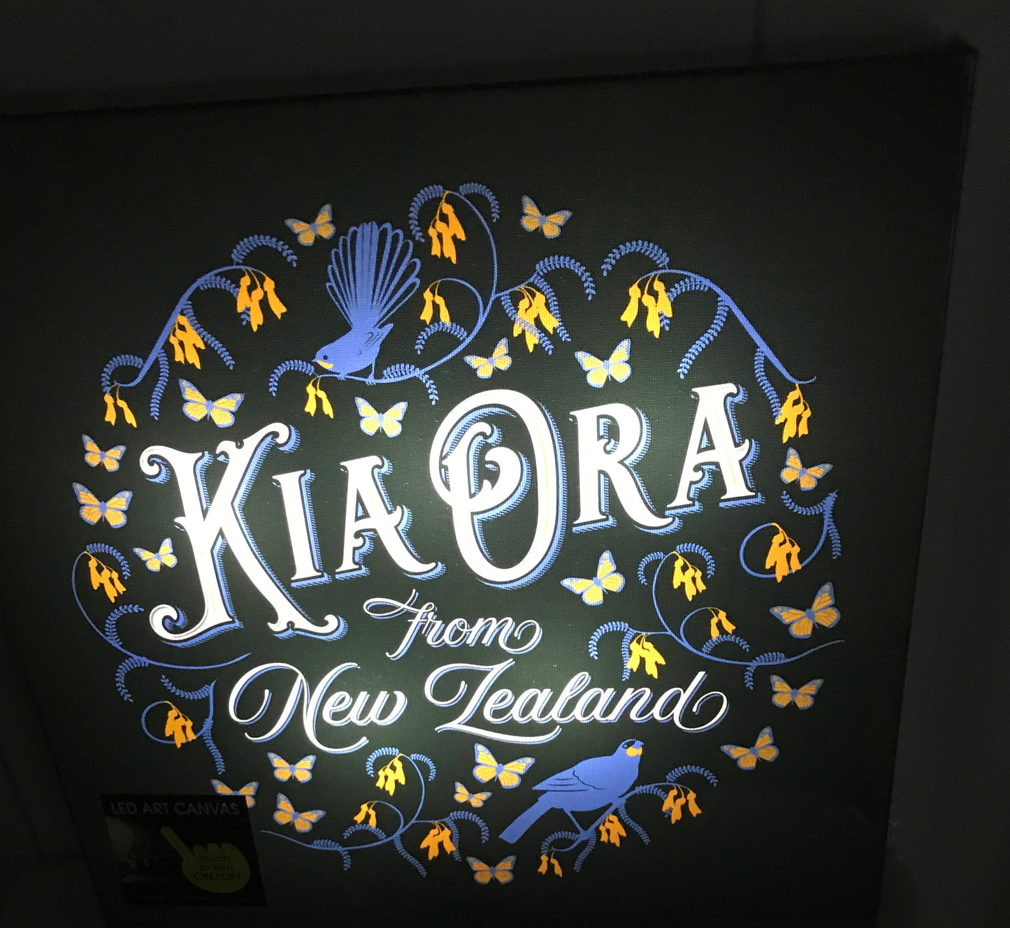 Kia Ora LED Light Canvas-Kia Ora LED Light Canvas - LED Light Lamps - LED Art