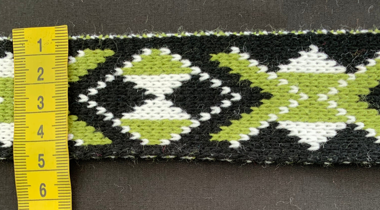 Olive Green Pātiki - Taniko Band 2 in