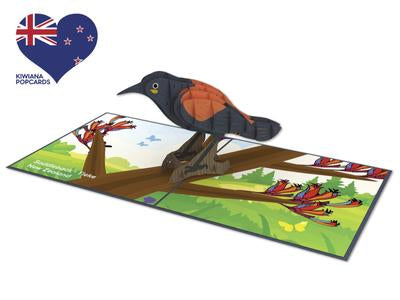 New Zealand Saddleback 3D - Pop Up Cards
