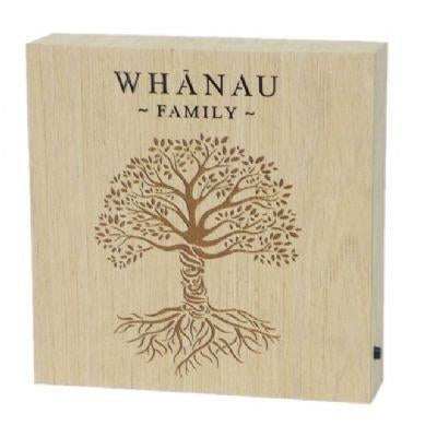 Whanau Family Wooden LED Light - LED Art