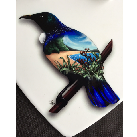 'Tui' Wall Plaque - Ceramic Wall Art