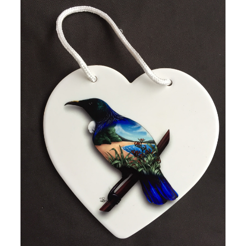 'Tui' Wall Plaque - Ceramic Wall Art