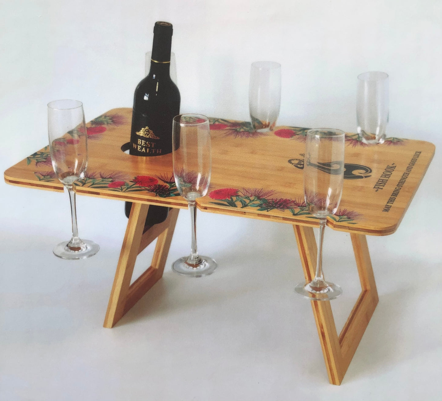 Fish Hook - Bamboo Rectangle Table