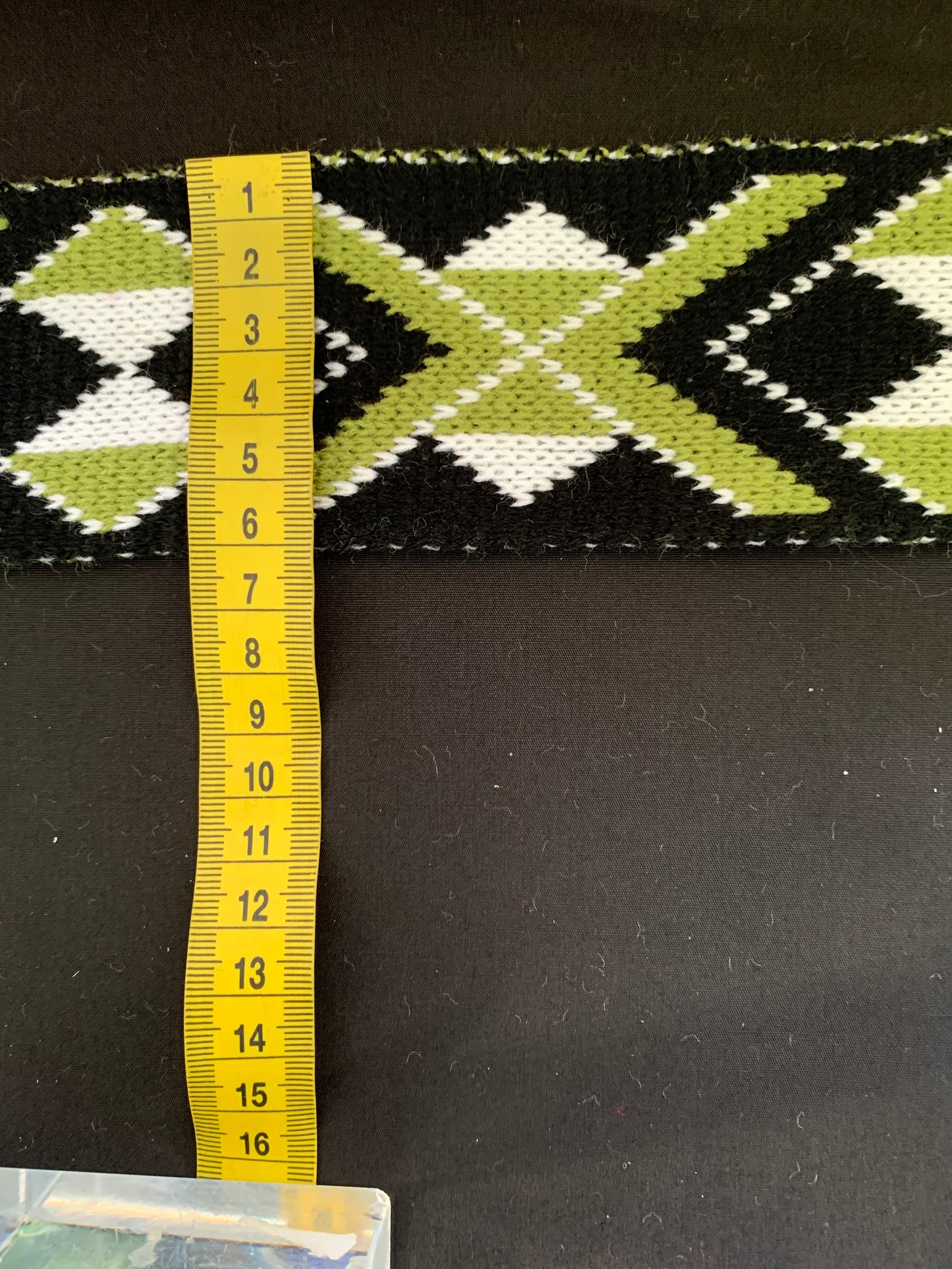 Olive Green Pātiki - Taniko Band 2.5inch