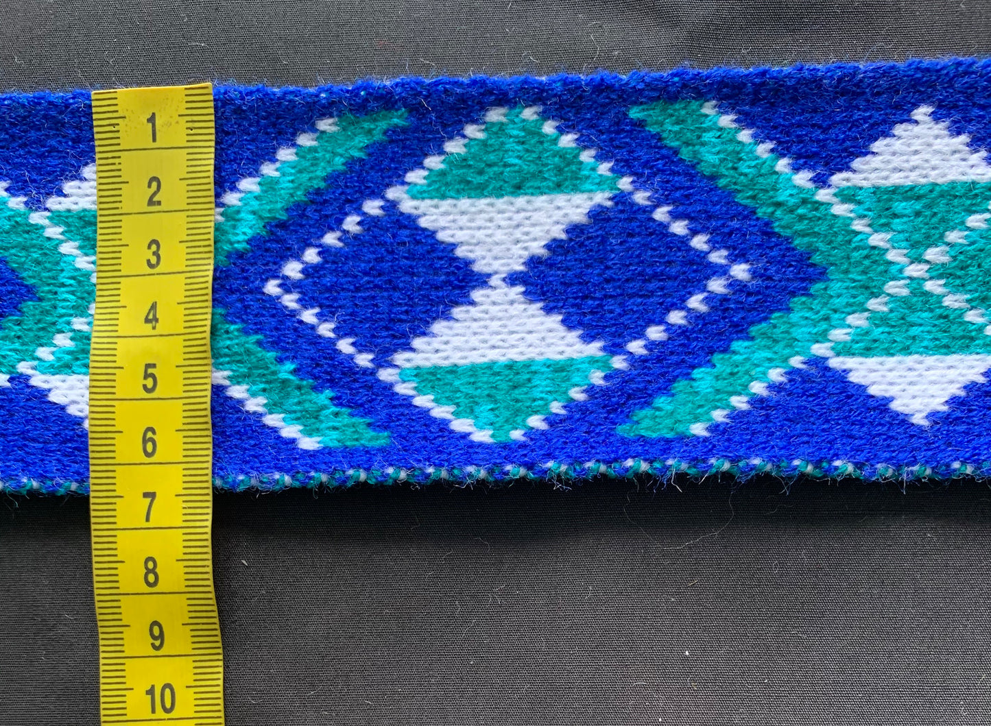 Royal Blue White & Turquoise Jade - Taniko Band 2.5
