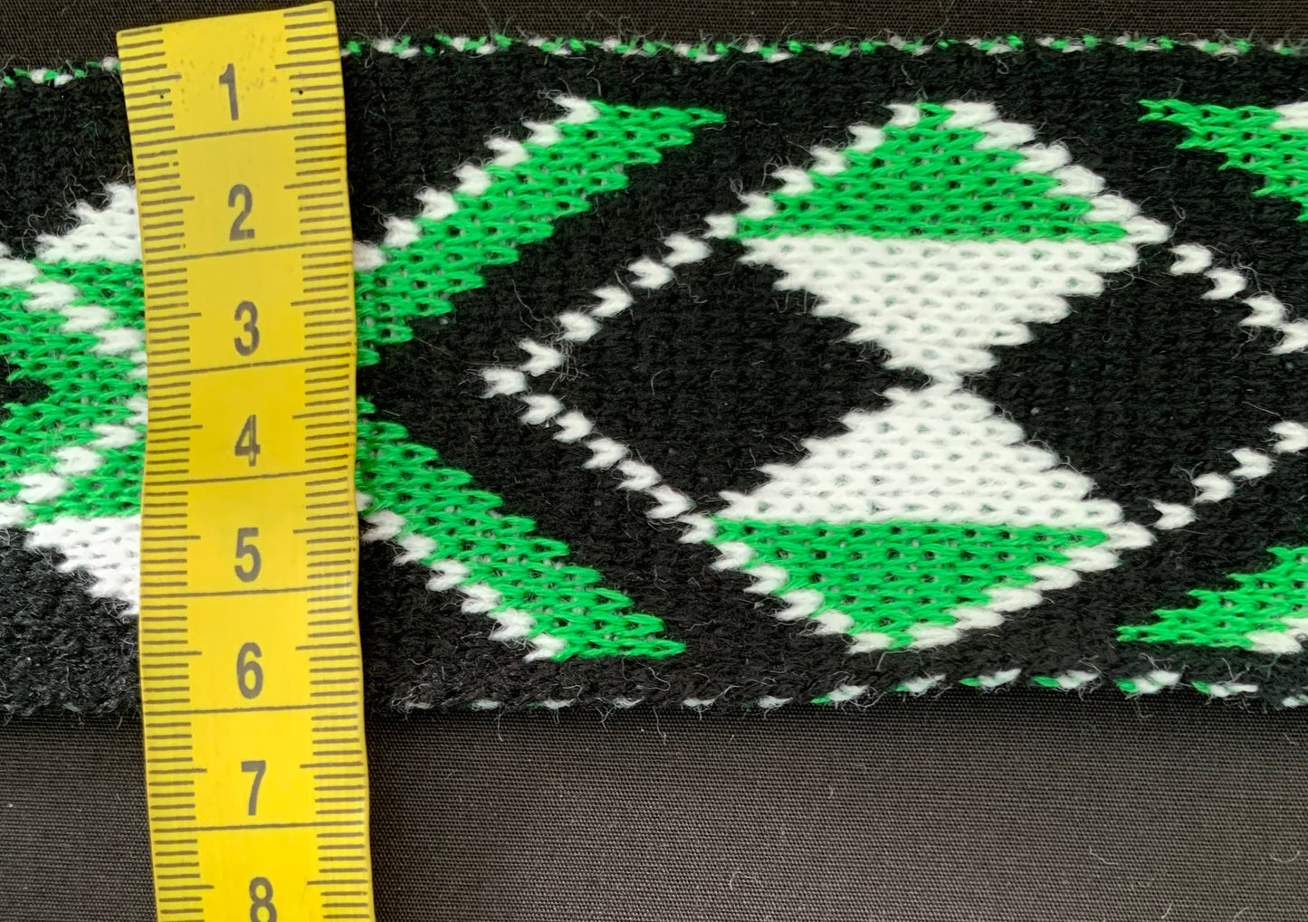 Grass Green Pātiki - Taniko Band 2.5inch