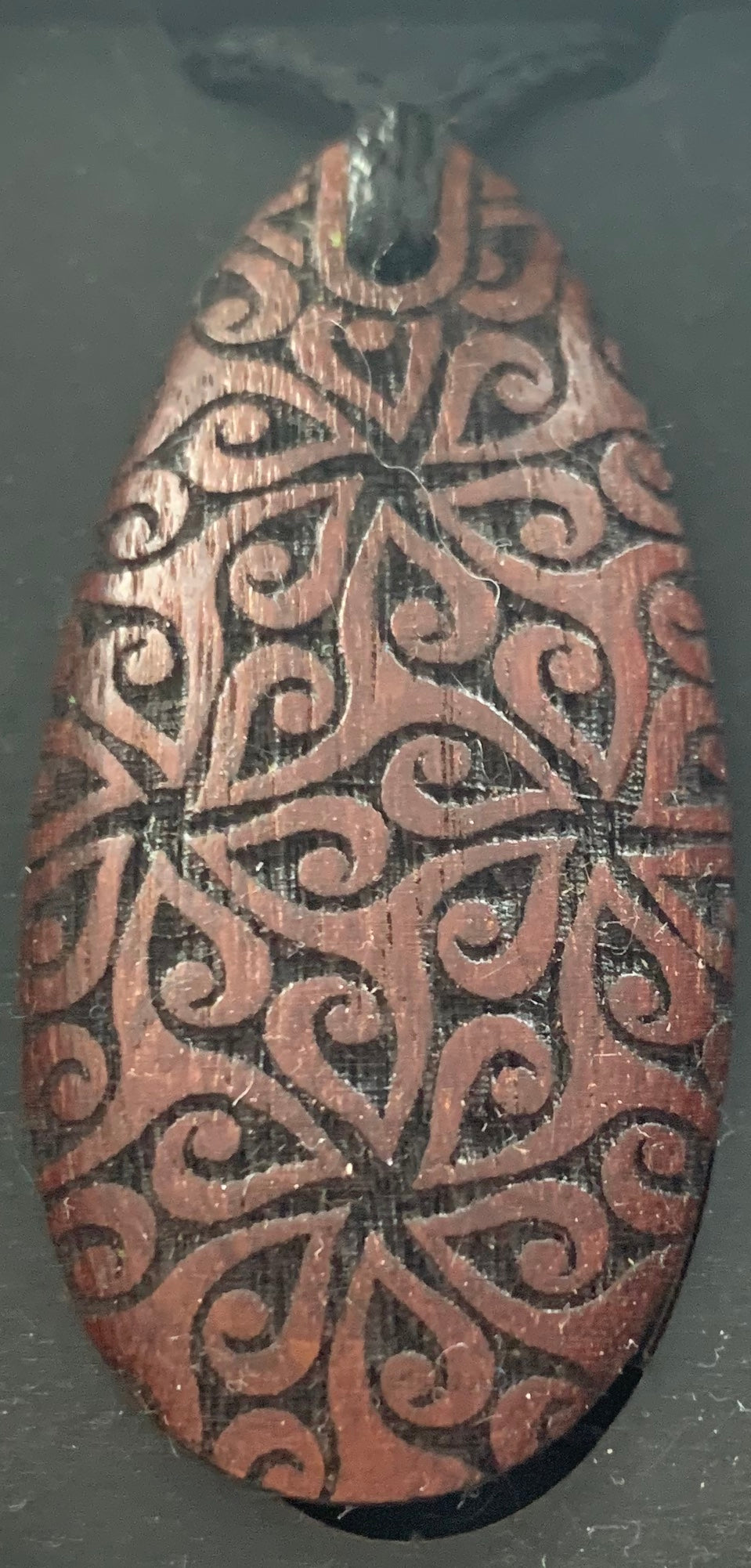 Oval Heartwood pendant