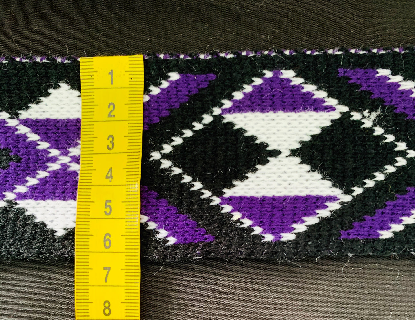Purple Pātiki- 2.5inch Taniko Band