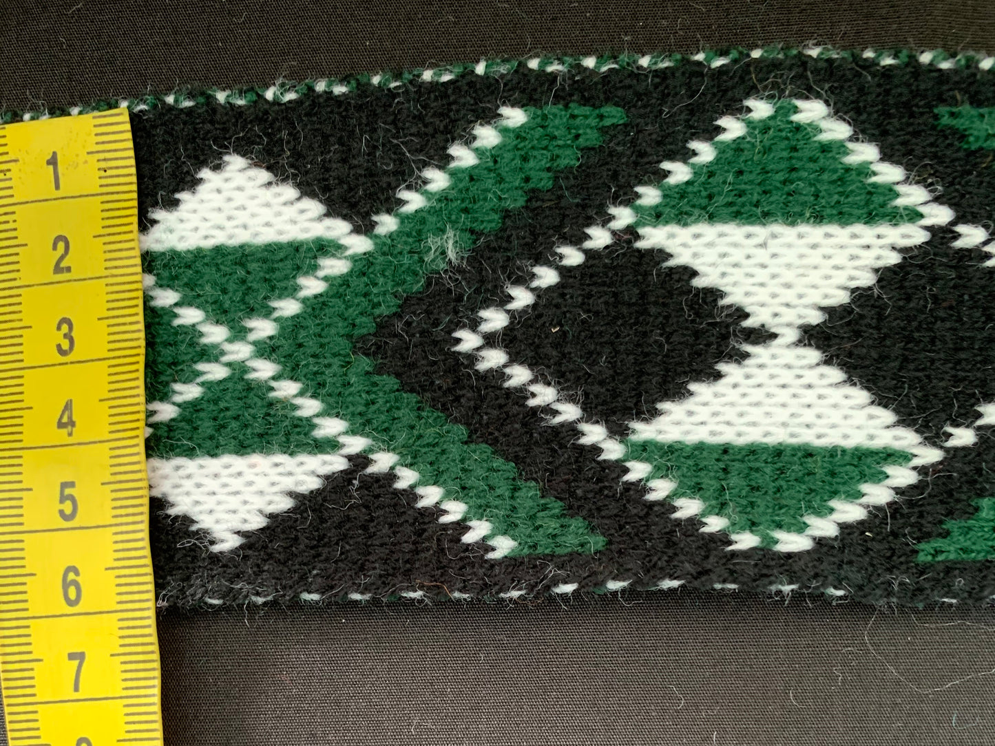 Bottle Green Pātiki - Taniko Band 2.5inch