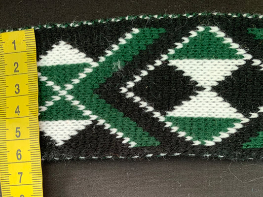 Bottle Green Pātiki - Taniko Band 2.5inch