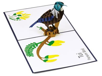 NZ Tui 3D - Pop Up Cards no