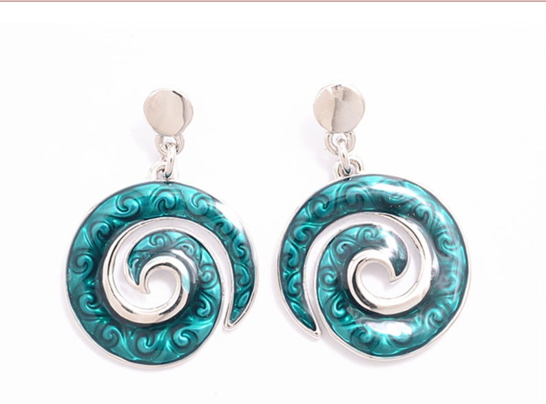 Turquoise Koru Earrings