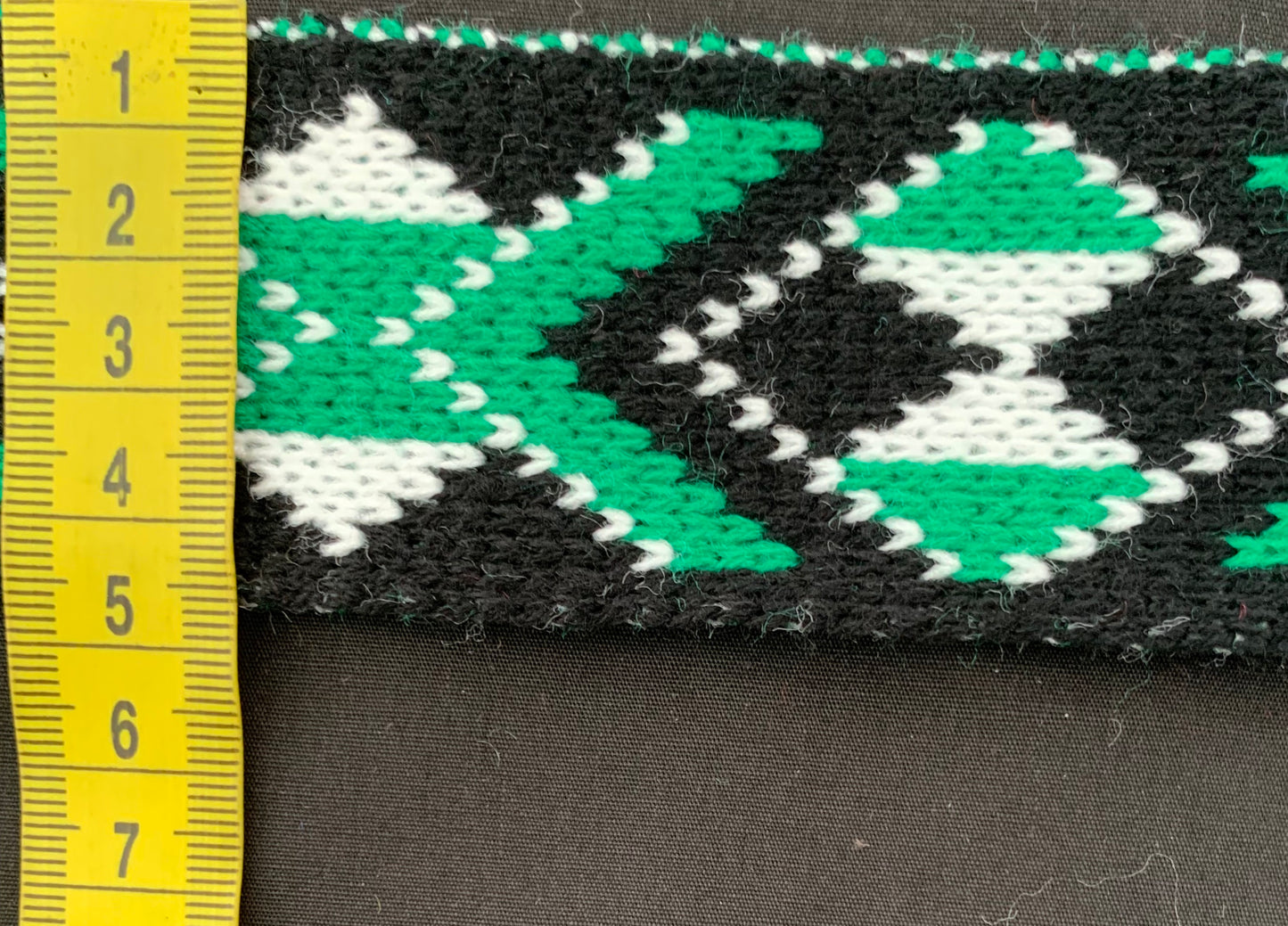 Emerald Green Pātiki - Taniko Band 2 in