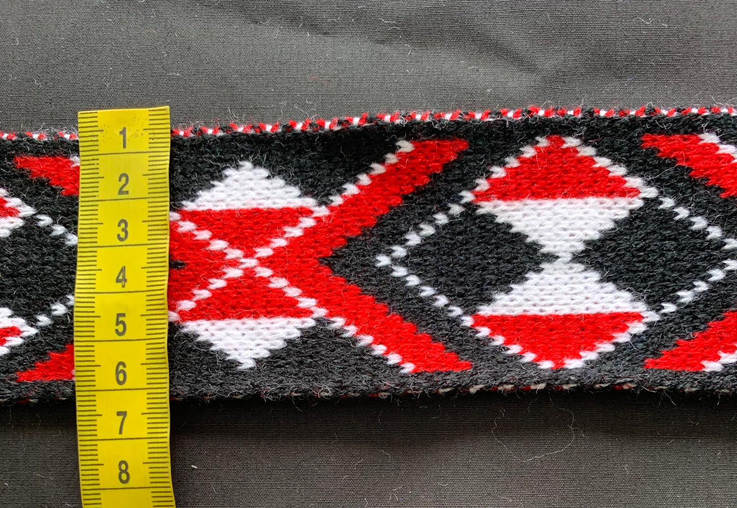 Red Pātiki - Taniko Band 2.5inch