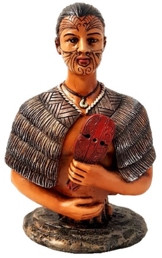Resin/polystone carving Boy with patu