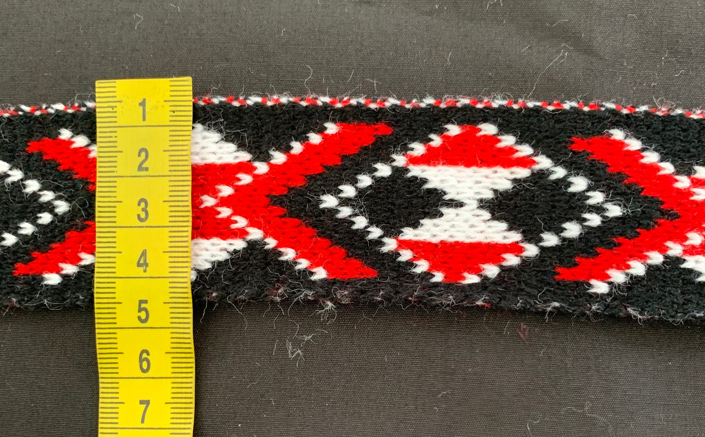 Red Pātiki - Taniko Band 2inch