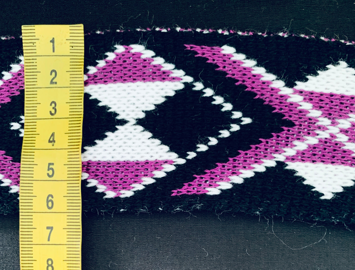 Aubergine Pātiki - Taniko Band 2.5inch