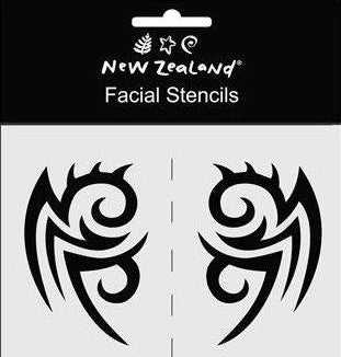 Stencils NZ Maori Facial 2pcs