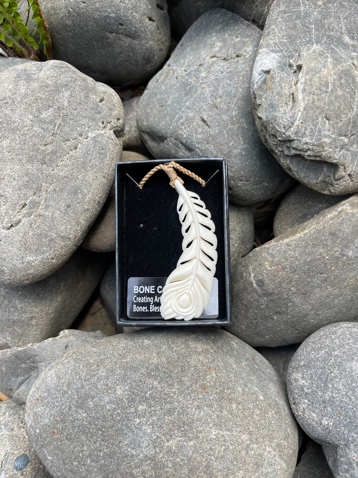 Feather Bone Carving