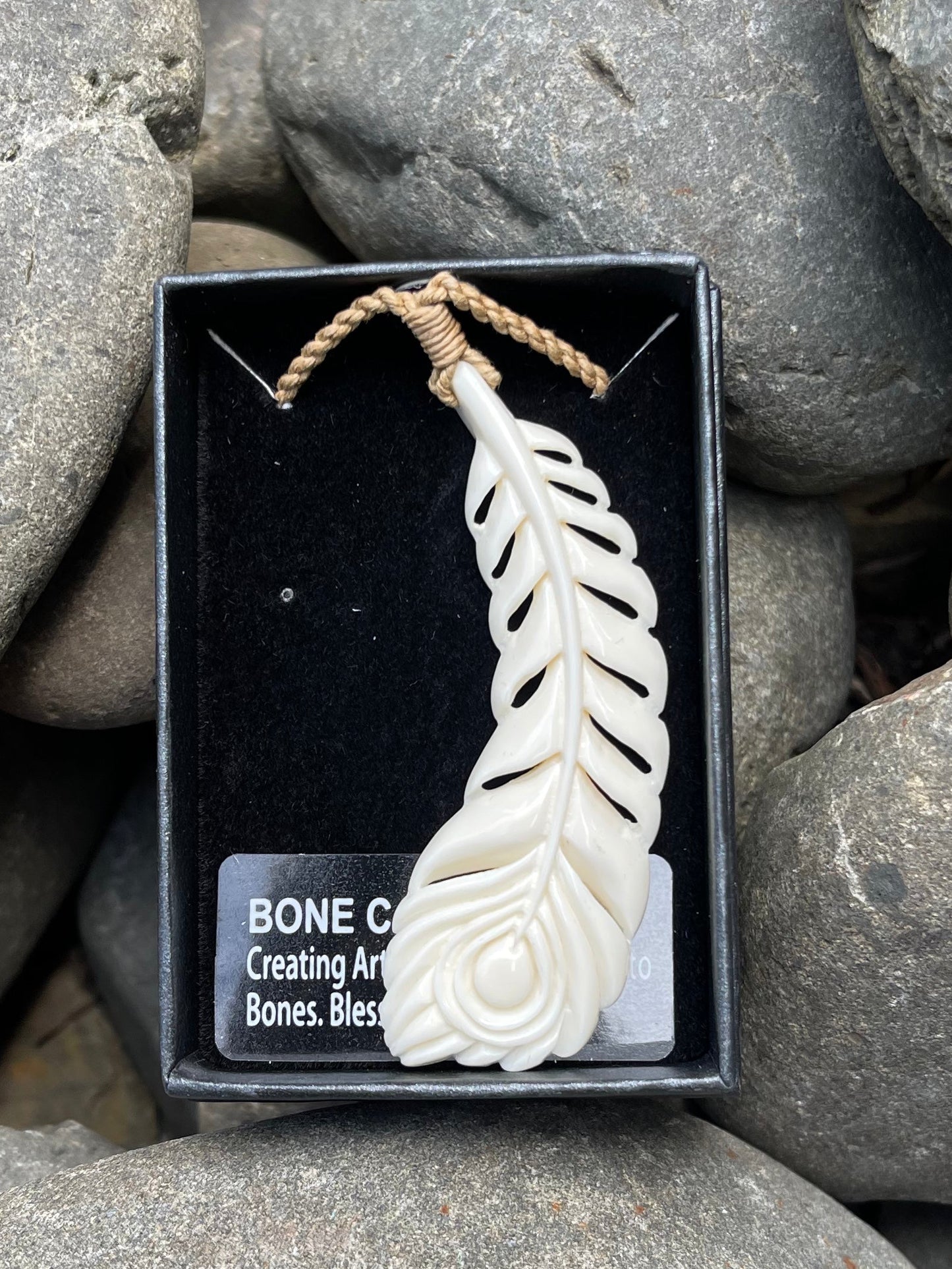 Feather Bone Carving