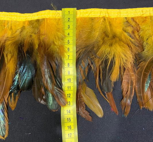 Gold Coque Feathers