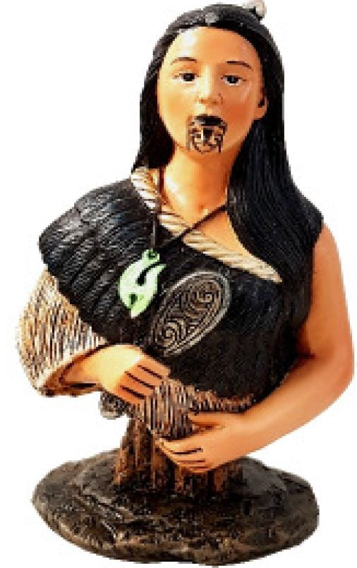 Resin/polystone carving Lady with patu