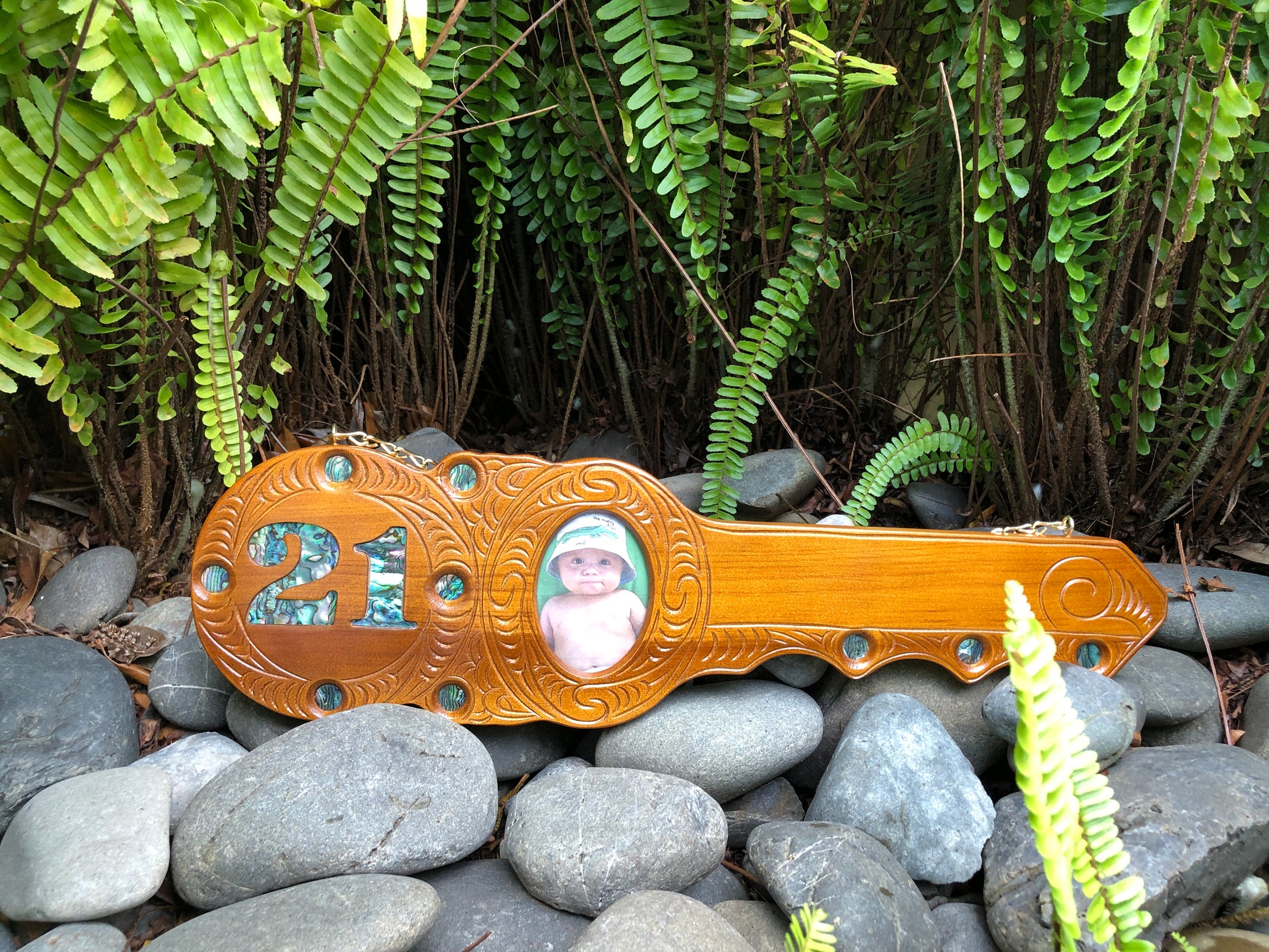 Pāua 21 with Photo - 21st Keys