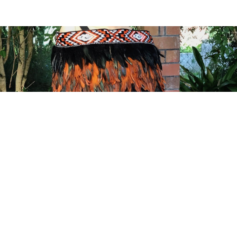 Orange And Black Coque Korowai