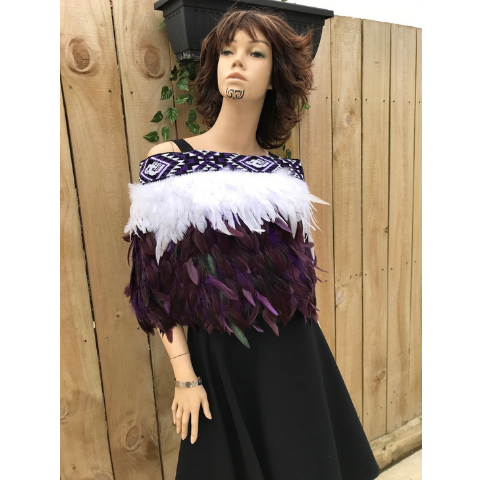 Papura - Maori Half Korowai Cape