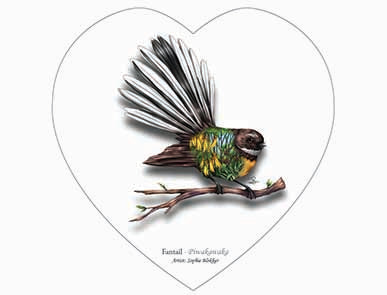 'Fantail' Wall Plaque - Ceramic Wall Art