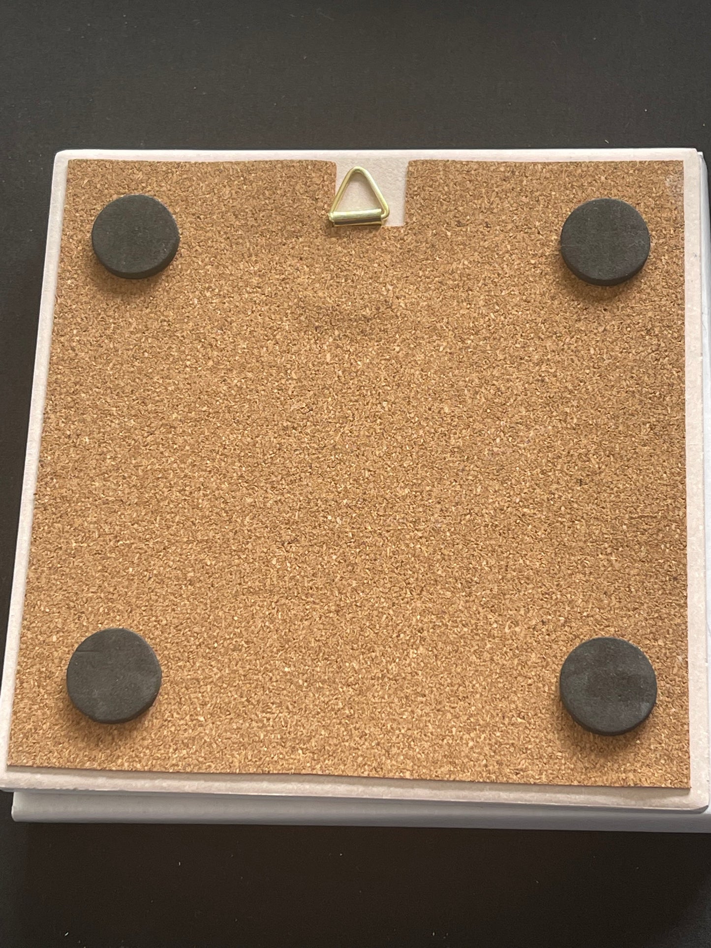 Square Fantail Fern - Ceramic Wall Art