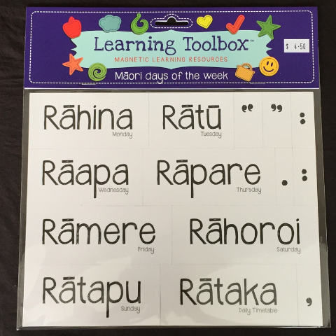 - Maori Toys - Days Of The Week In Te Reo - Te Reo Maori Classroom - Magnets