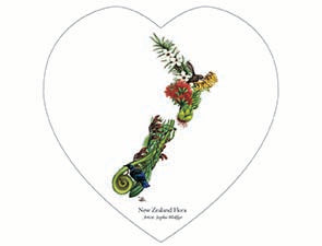 'NZ Flora' Wall Plaque - Ceramic Wall Art
