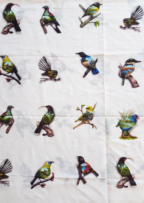 NZ Native Birds Scarf