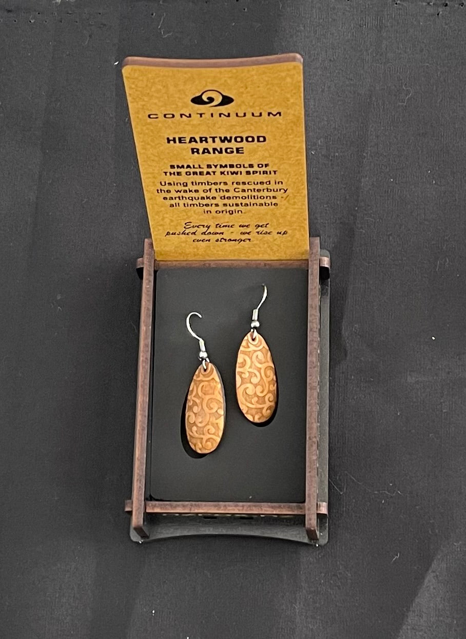 Heartwood earrings