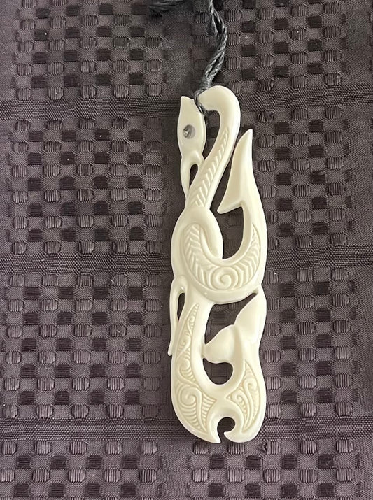 Manaia Pendant - Bone Carving