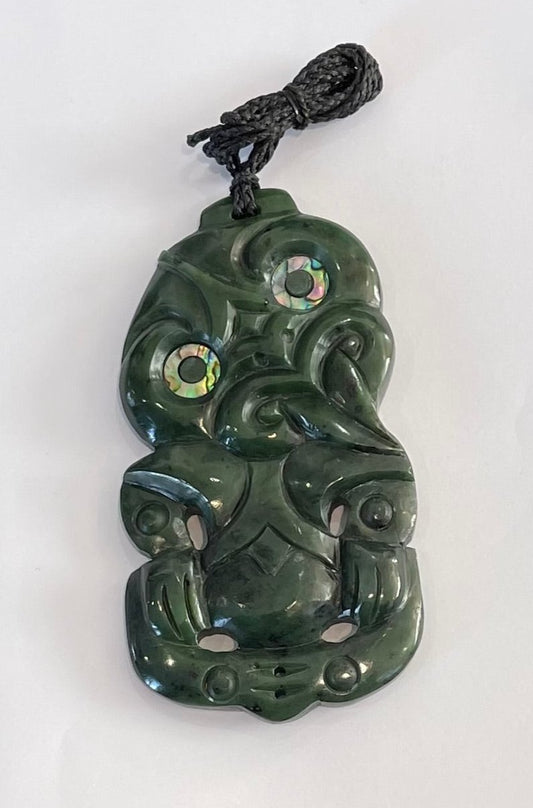 12cm Maori Tiki Pounamu Necklace