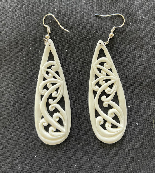 Drop Bone Earrings