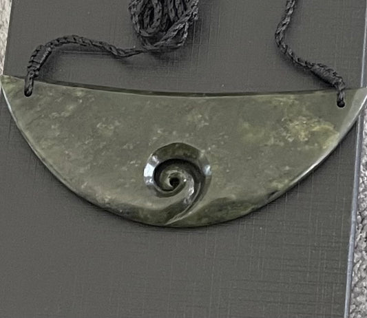 Greenstone Pounamu Koru Breastplate