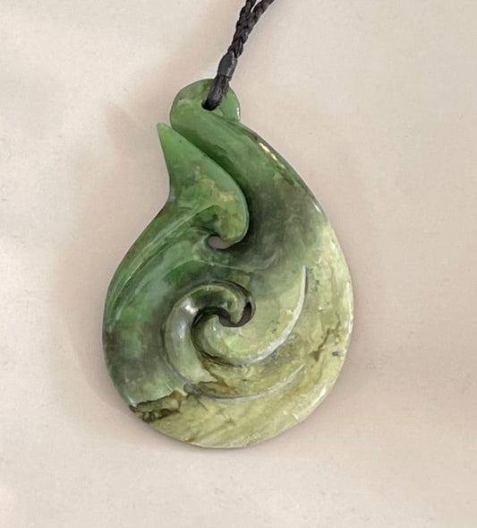Koru Hook Greenstone Pounamu Necklace