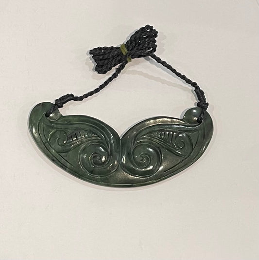 Greenstone Pounamu Koru Breastplate