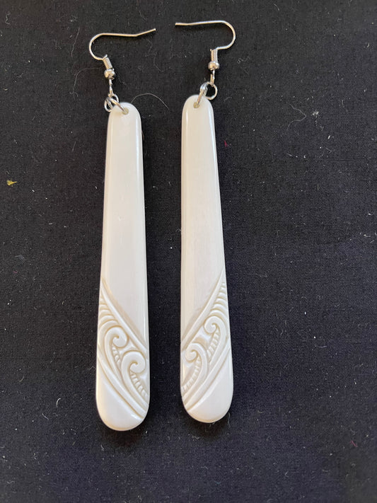 Teardrop Toki Bone Earrings