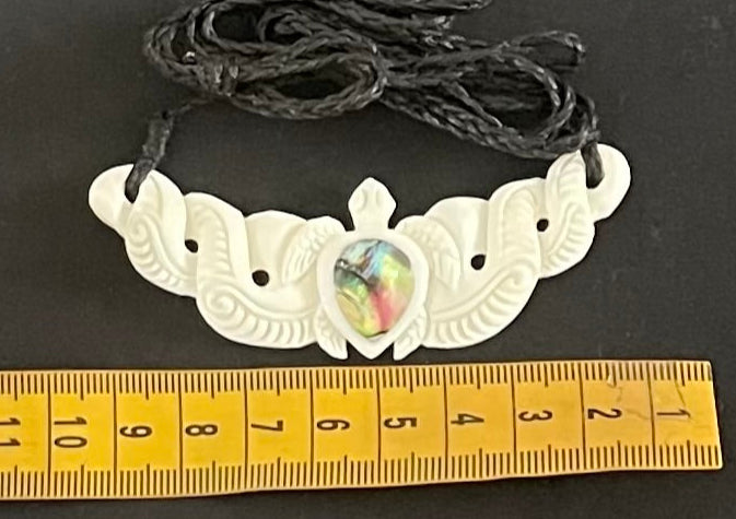Pikorua Breastplate - Bone Carving