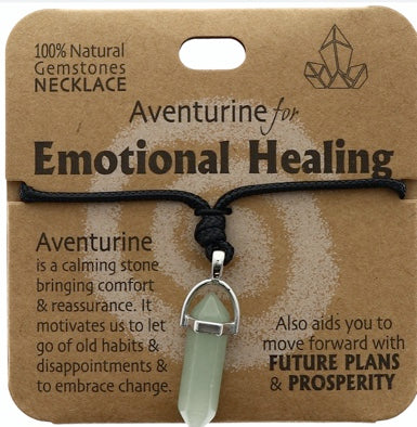 Gemstone Crystal pendant-  Emotional Healing