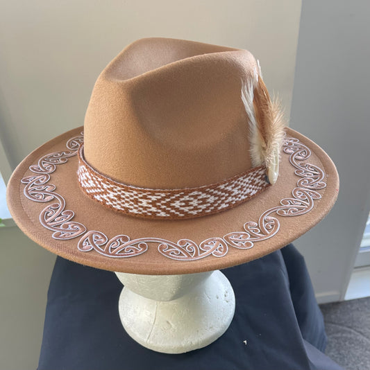 Potae - Tan Fedora Felt Hat